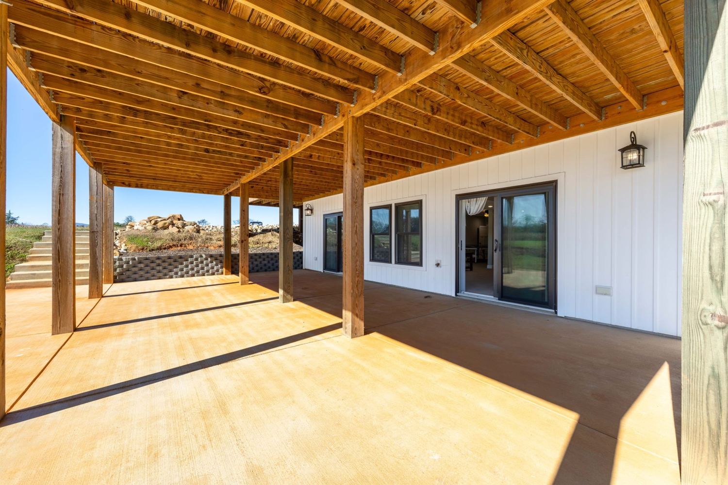 Walkout lower level patio